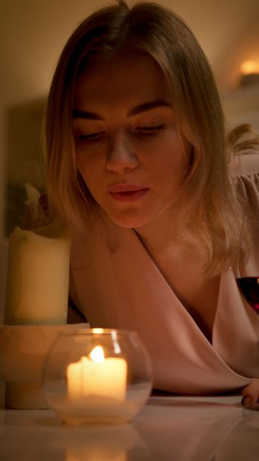 Soft lighting setting a calm mood